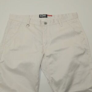KDNK Los Angles Kayden K Men's White Stretch Denim Jeans Pants Ankle Relaxed 38